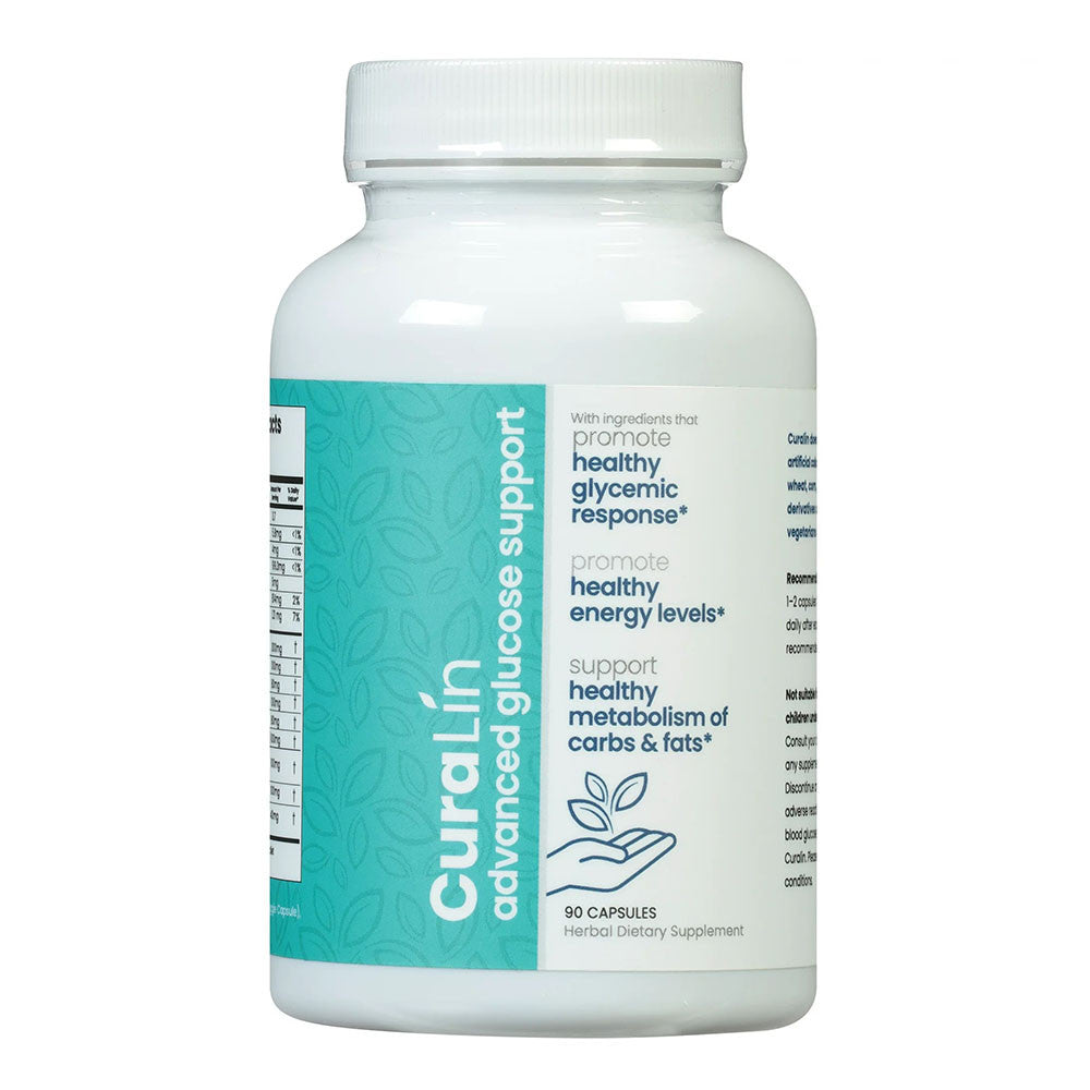 Curalin Advanced Glucose Support Capsules for Healthy Energy Levels, 90 Ea